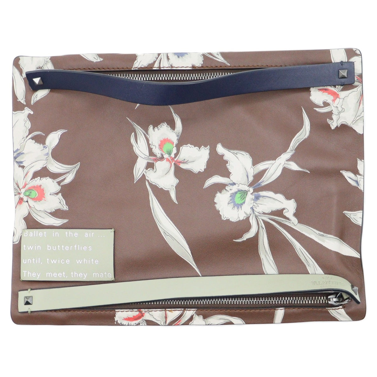Valentino Flower Motif Clutch Bag