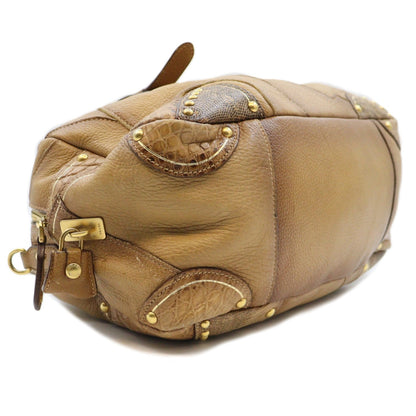 Prada BL0391 2way Shoulder Bianco Cervo Patch Bauletto