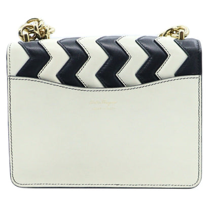 Salvatore Ferragamo Two-tone Zigzag Shoulder bag DH-21 G560