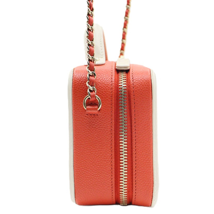 Chanel CC Filigree Vanity Case Chain Shoulder A93342