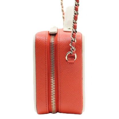 Chanel CC Filigree Vanity Case Chain Shoulder A93342