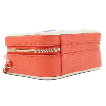 Chanel CC Filigree Vanity Case Chain Shoulder A93342