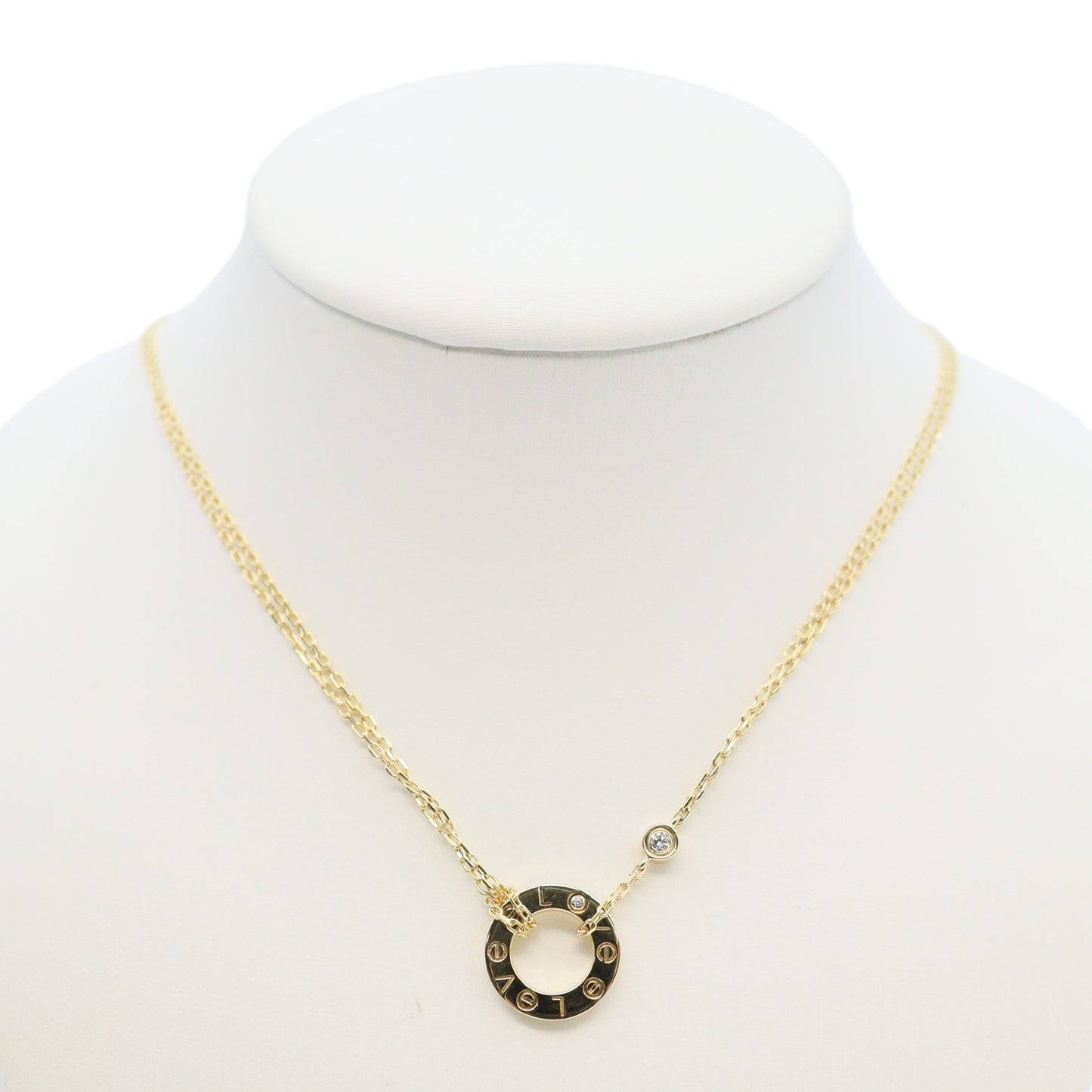 Cartier B7219500 Love Pendant, 2 Diamonds Necklace