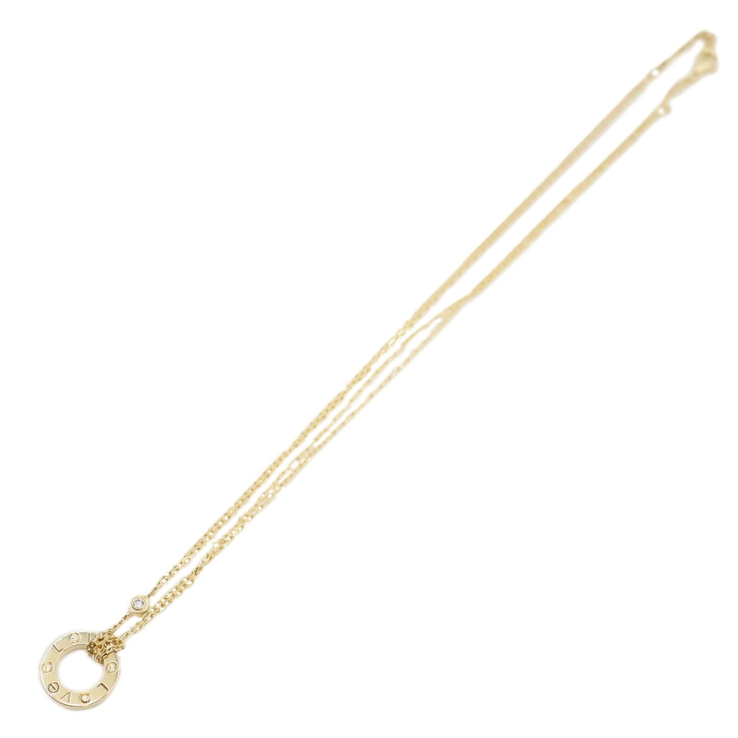 Cartier B7219500 Love Pendant, 2 Diamonds Necklace