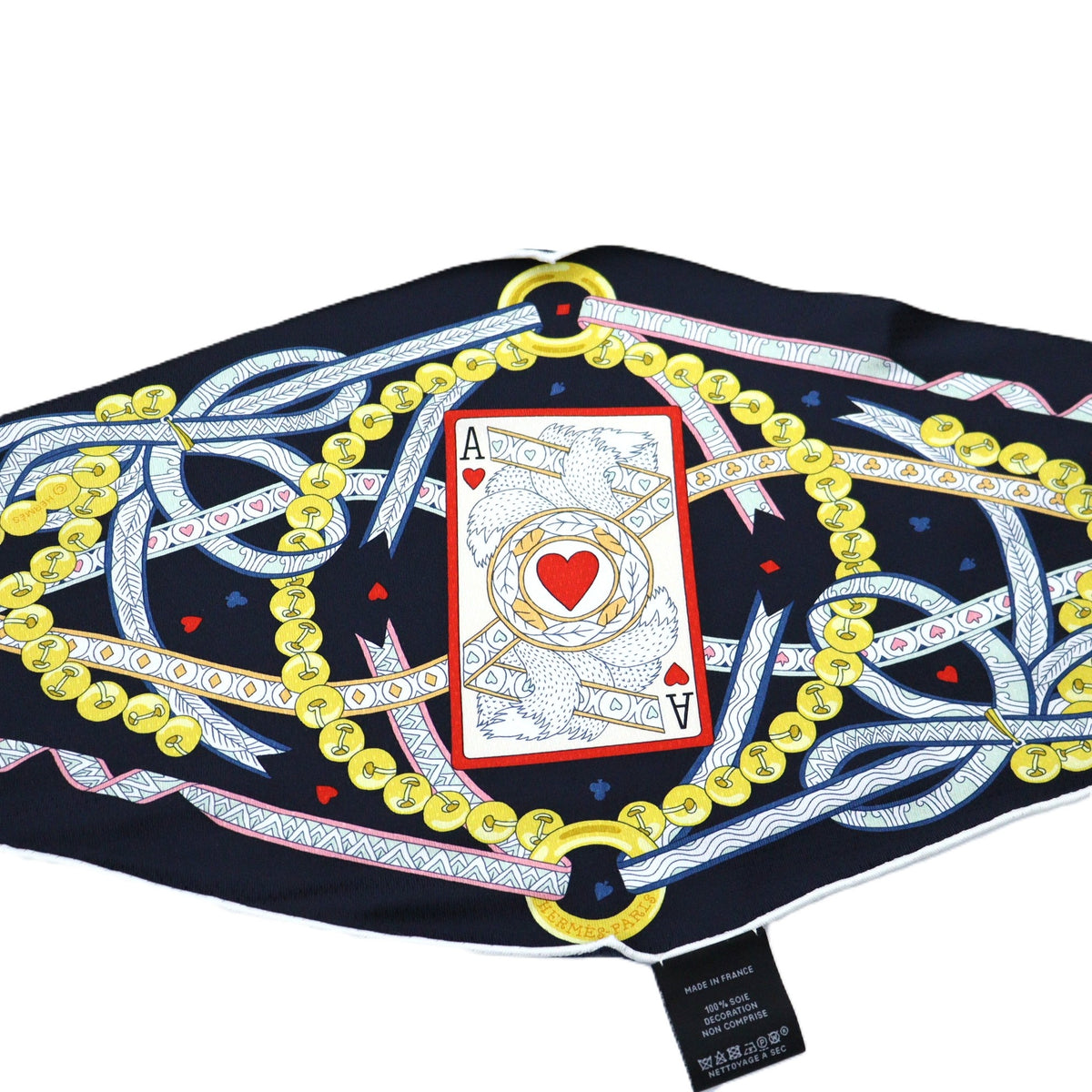 Hermes Dame de Coeur nano Losange Scarf