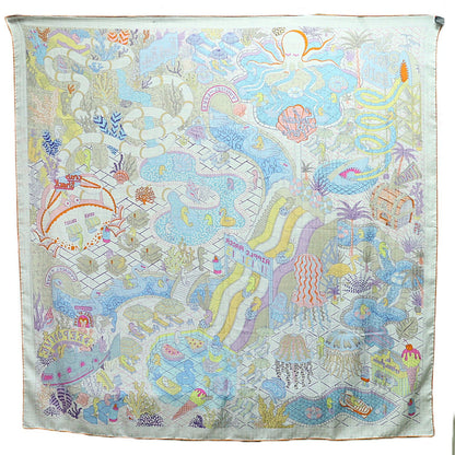 Hermes Splash Park 140 Shawl Scarf