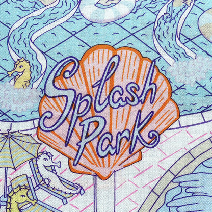 Hermes Splash Park 140 Shawl Scarf