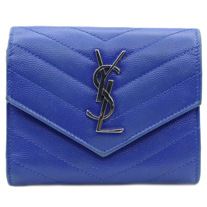 Saint Laurent Cassandre Matelasse Compact Tri Fold Wallet 403943