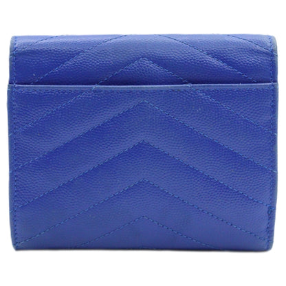 Saint Laurent Cassandre Matelasse Compact Tri Fold Wallet 403943
