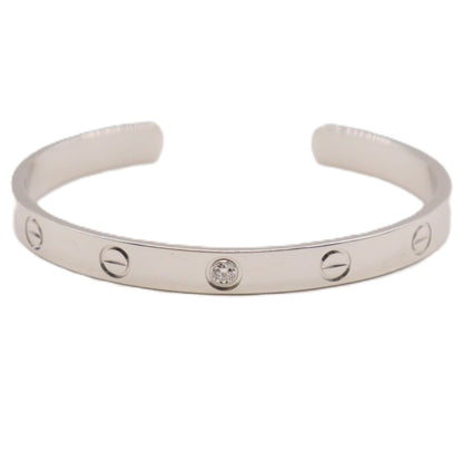 Cartier B6029900 Love, Open Classic Model 1 Paved Diamond Bracelet