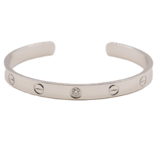 Cartier B6029900 Love, Open Classic Model 1 Paved Diamond Bracelet