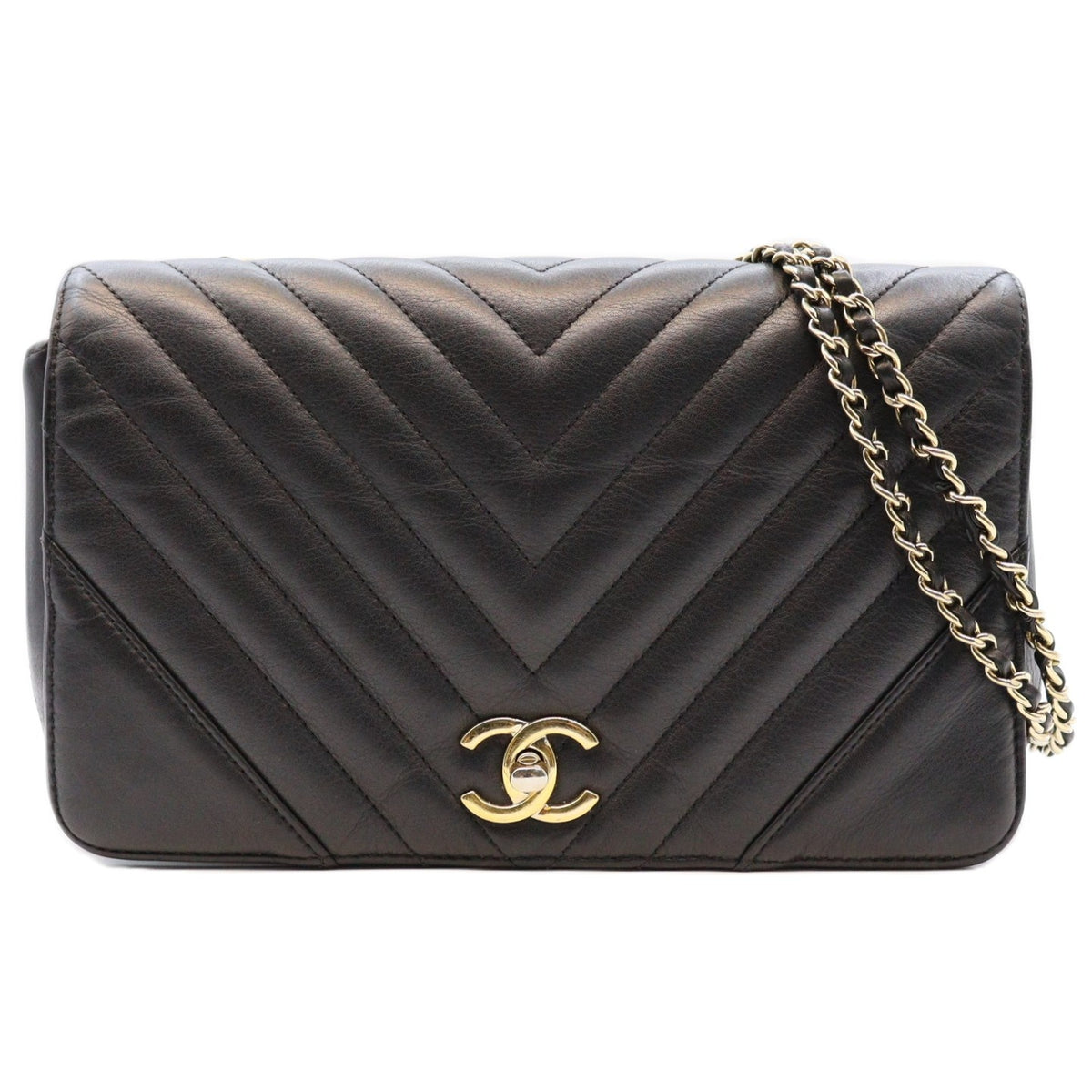 Chanel Chevron Flap Chain Shoulder A91587