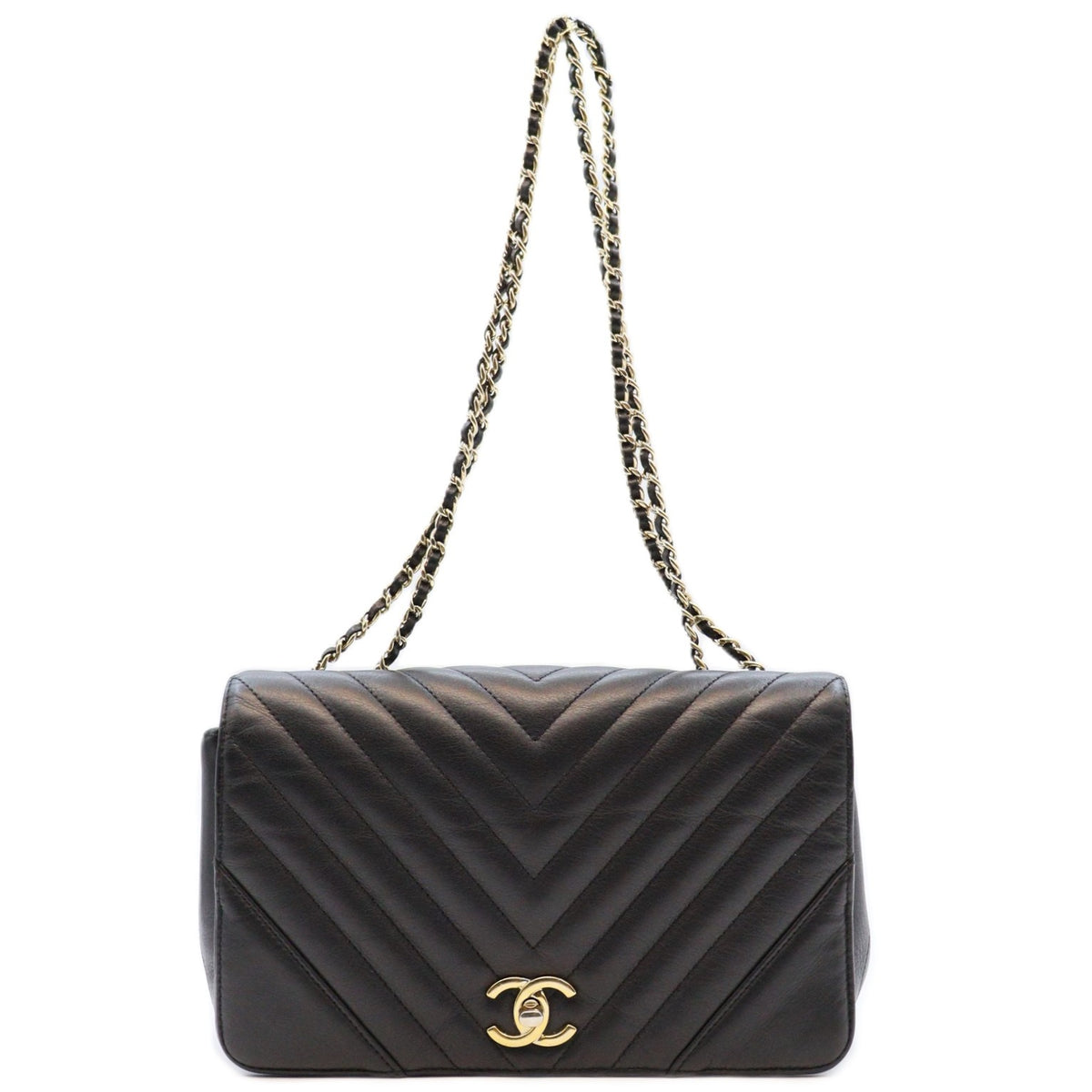 Chanel Chevron Flap Chain Shoulder A91587