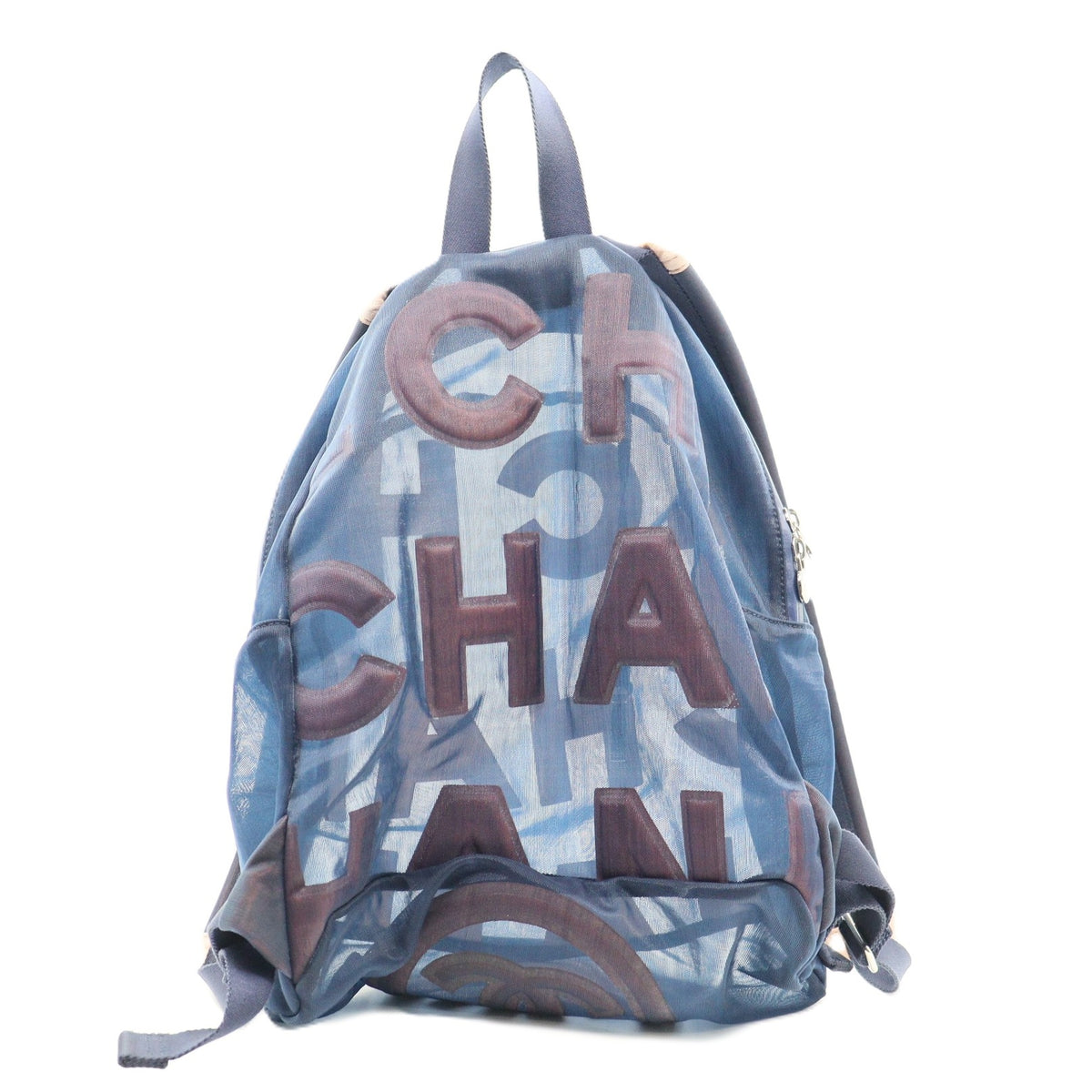 Chanel Logo Mesh Backpack AS0422