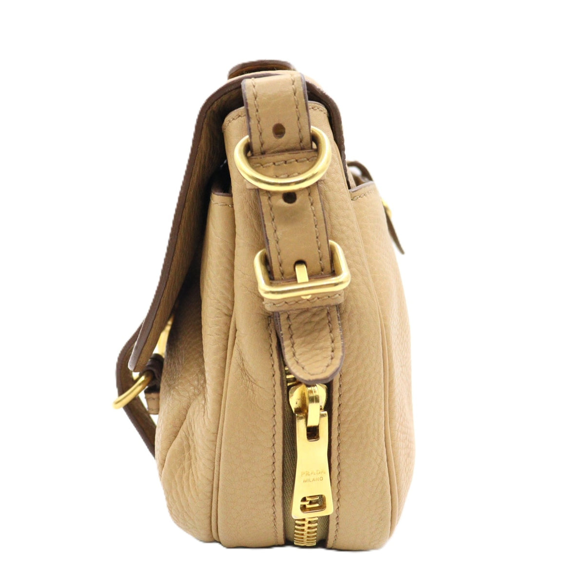 Prada Vitello Daino Flap Lock 2way Shoulder BT0951