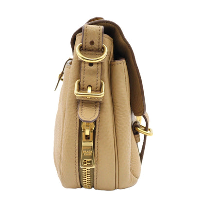 Prada Vitello Daino Flap Lock 2way Shoulder BT0951