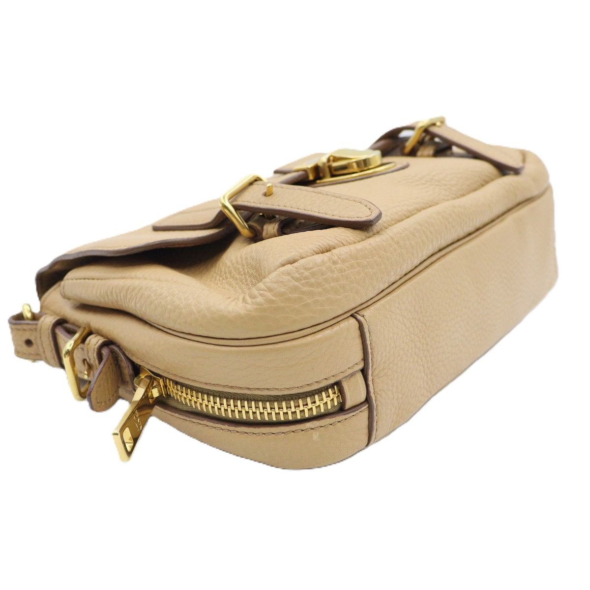 Prada Vitello Daino Flap Lock 2way Shoulder BT0951