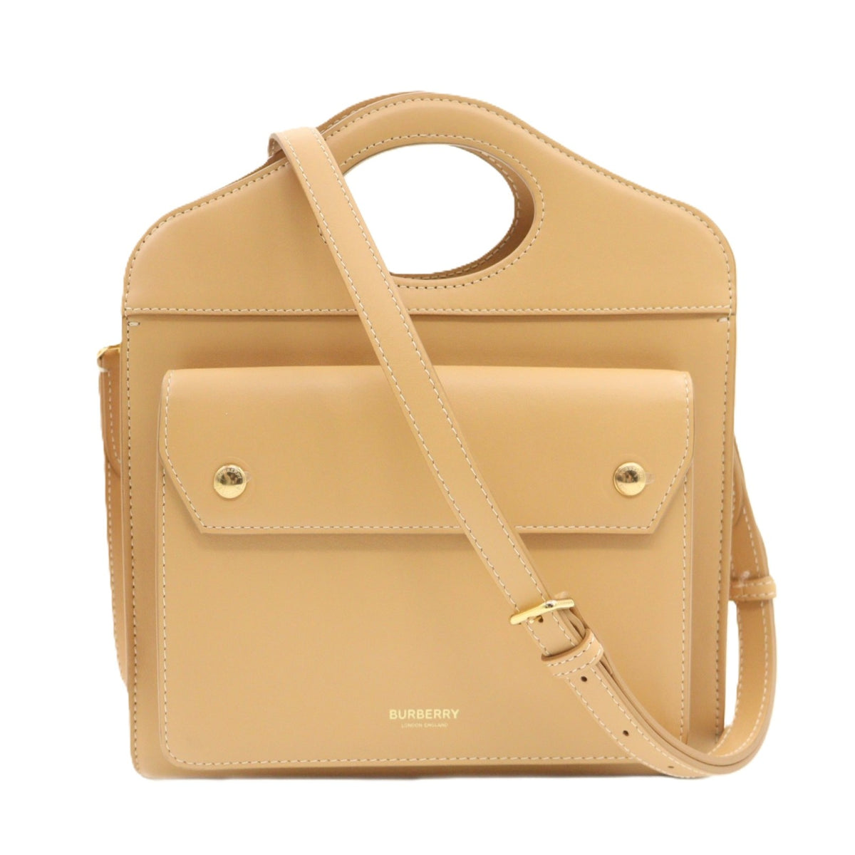 Burberry Mini Topstiched Pocket 2 Way Shoulder 8043105