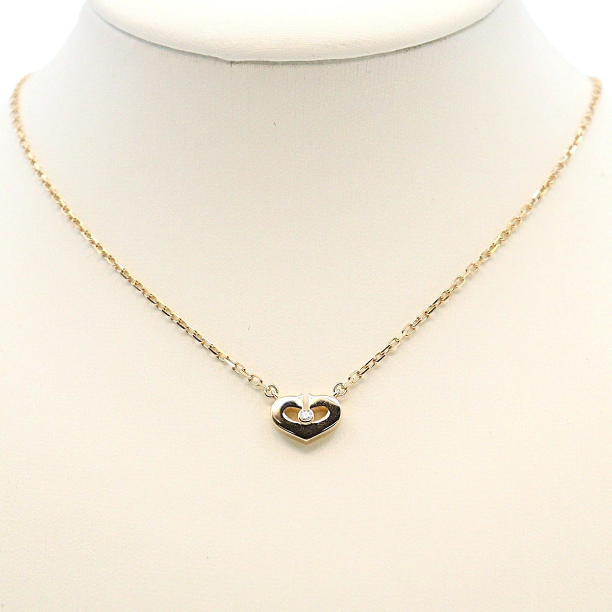 Cartier B3040400 C Heart Small Necklace