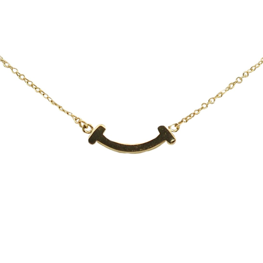 Tiffany & Co 62617640 T Smile Mini Necklace