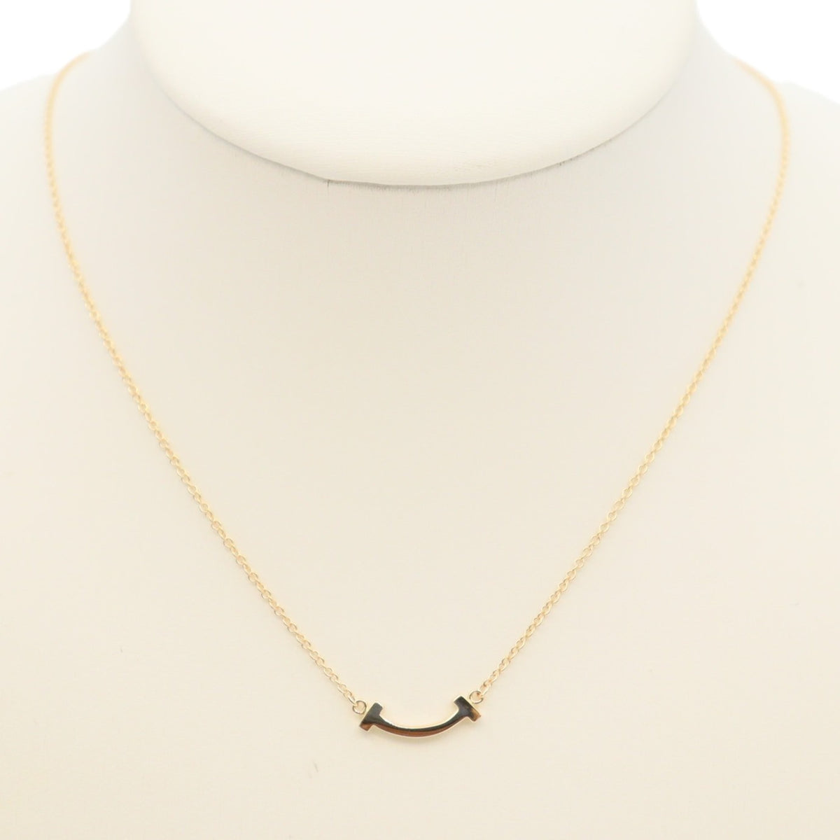 Tiffany & Co 62617721 T Smile Mini Necklace
