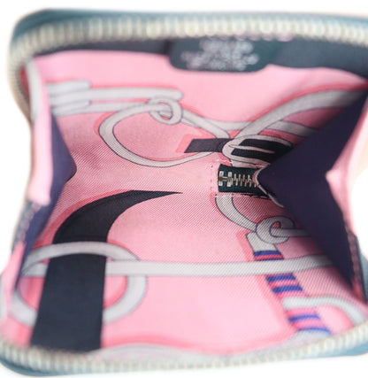 Hermes Silk In Porte Monnaie Coin Case