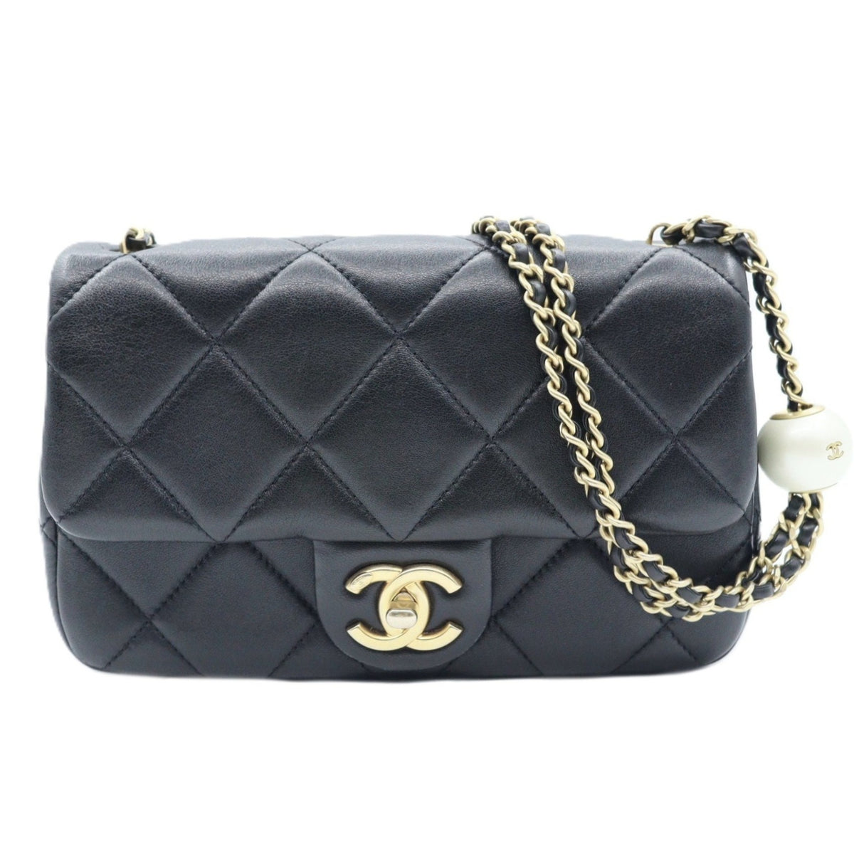 Chanel Seasonal Double Pearl Chain Shoulder AS4861