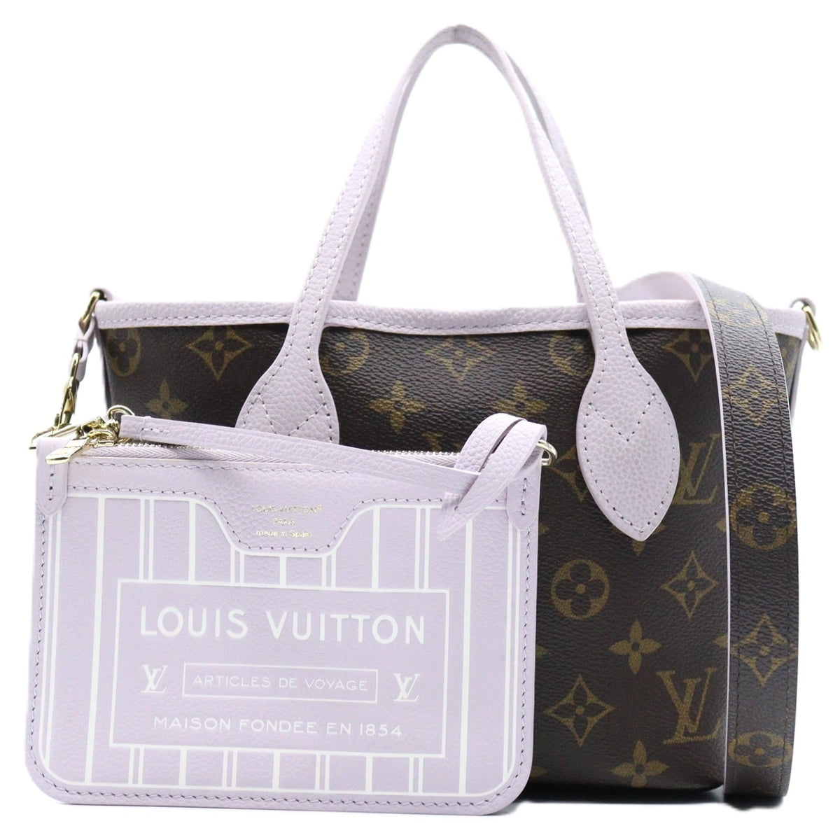 Louis Vuitton Neverfull Bandouliere Inside Out BB 2way Shoulder M25656