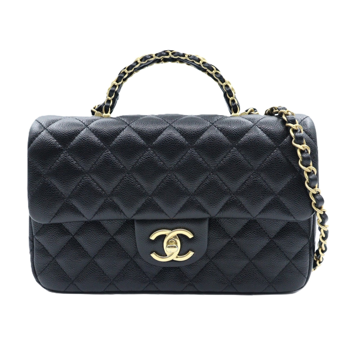 Chanel Matelasse Top Handle Chain Shoulder AS5702