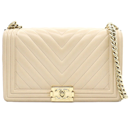 Chanel BoyChanel Chevron Large Chain Shoulder A92193