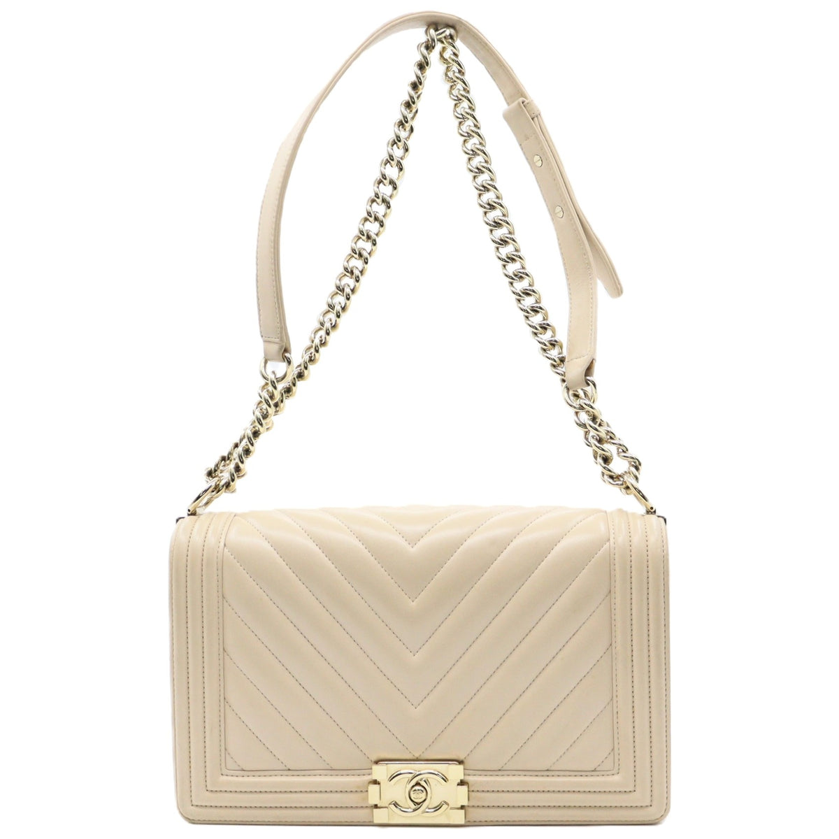 Chanel BoyChanel Chevron Large Chain Shoulder A92193