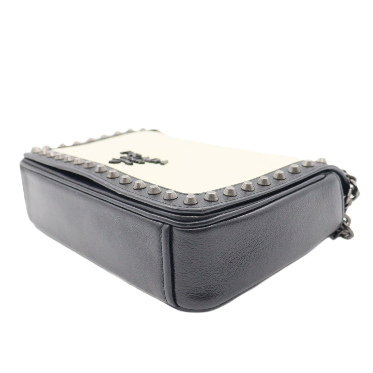 Prada Glace Studded Chain Shoulder 1BD147