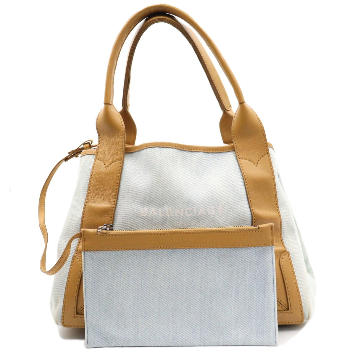 Balenciaga Navy Cabas S Tote Shoulder Bag 339933
