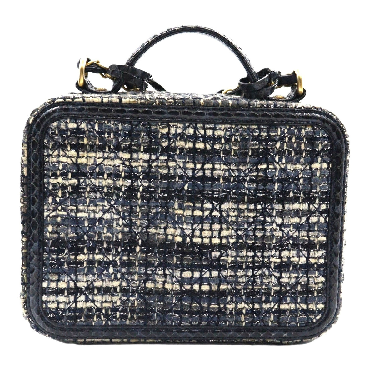 Chanel CC Filigree Vanity Case Chain Shoulder A93343