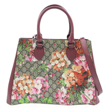 Gucci GG Supreme Blooms Top Handle 2 Way Shoulder 453704