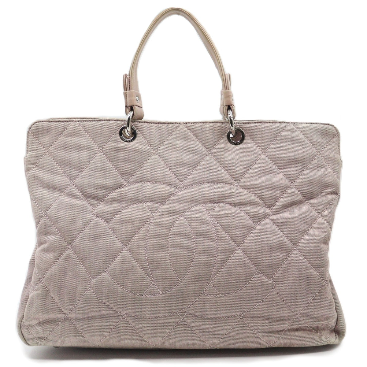 Chanel Logo Denim Totebag A46886