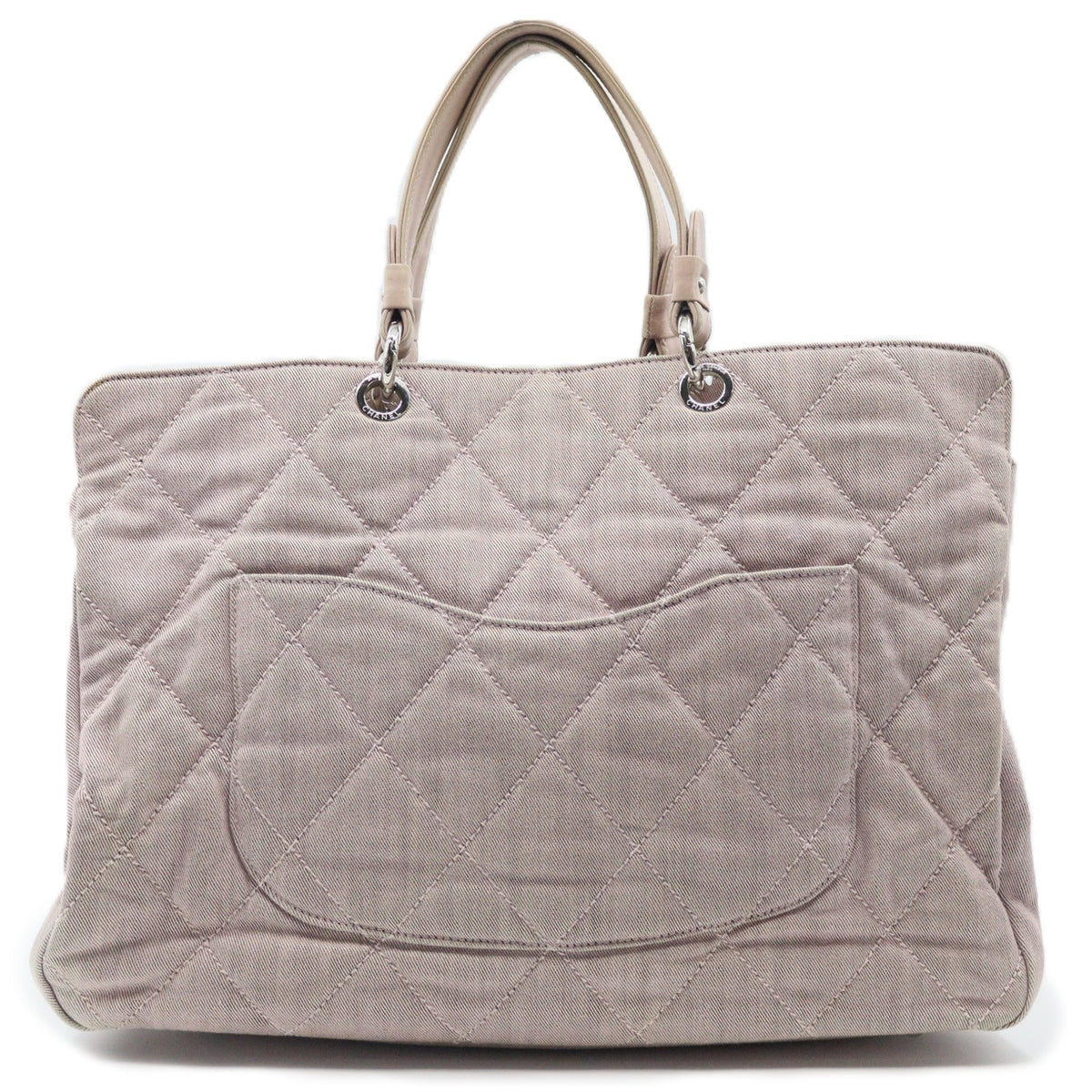 Chanel Logo Denim Totebag A46886