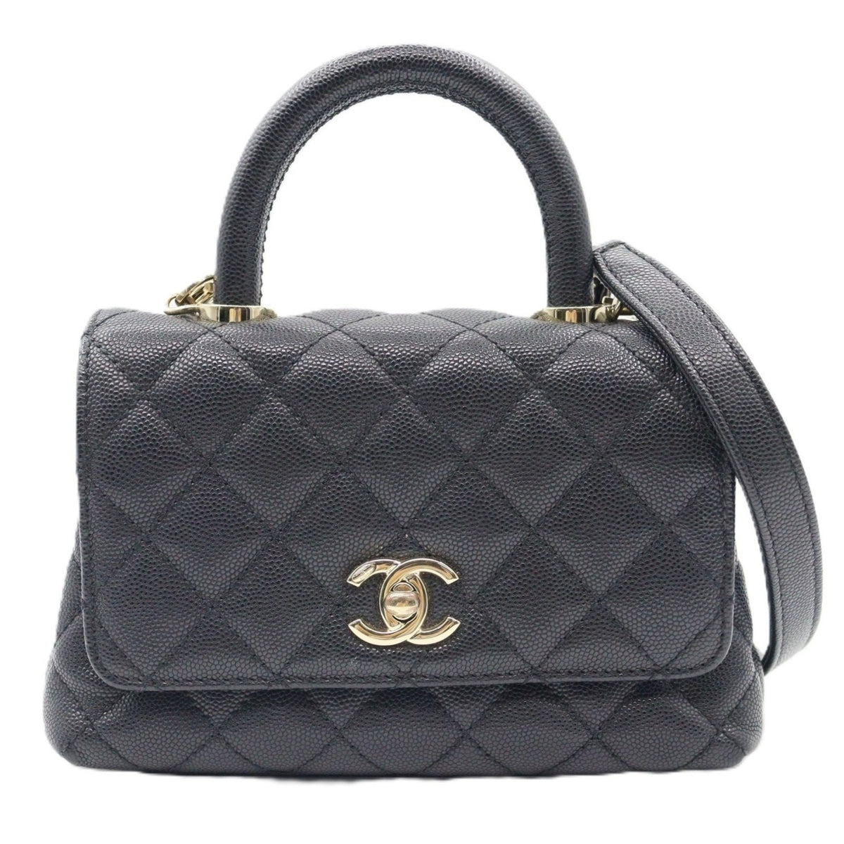 Chanel Coco Handle Mini Flap 2 Way Shoulder AS2215