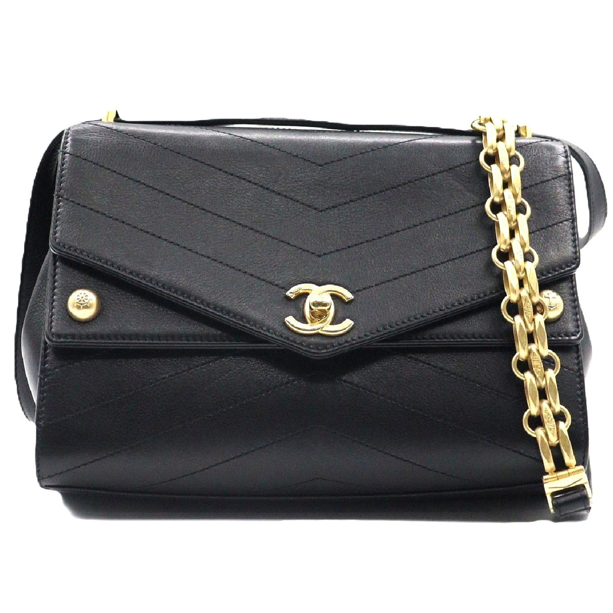 Chanel Chevron Chain Shoulder