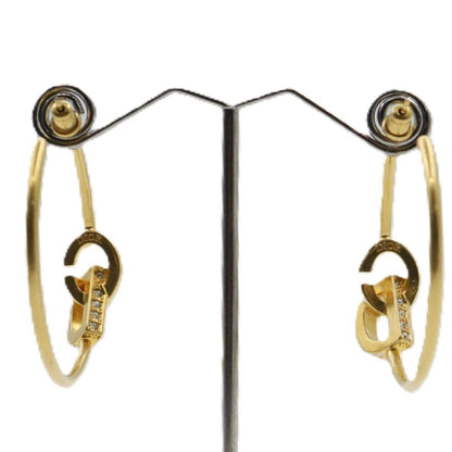 Dior CD Lock Hoop Earrings E2429WOMCY_D03S